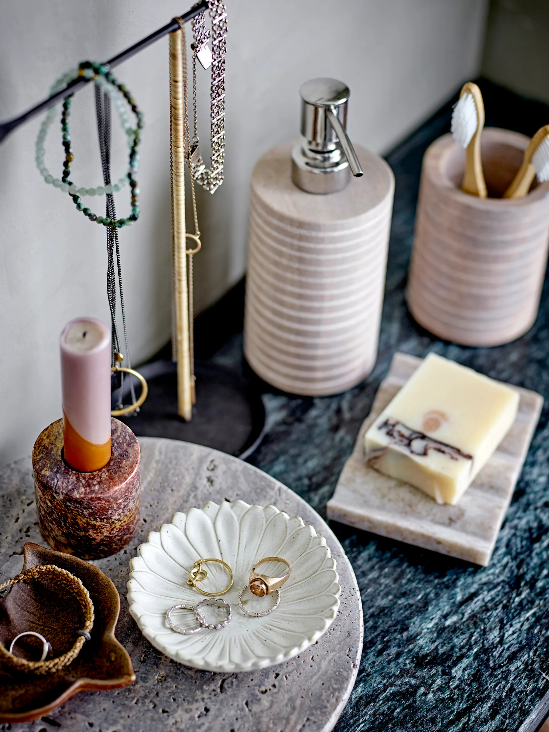 Damila zeepbakje, Marmer natuur Bloomingville