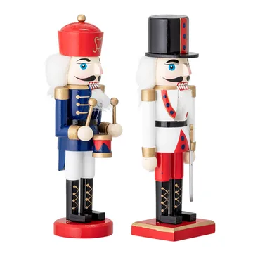 Darren notenkraker decoratie 20,5 cm 2-delig - Rood - Bloomingville