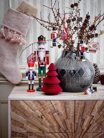 Darren notenkraker decoratie 20,5 cm 2-delig - Rood - Bloomingville