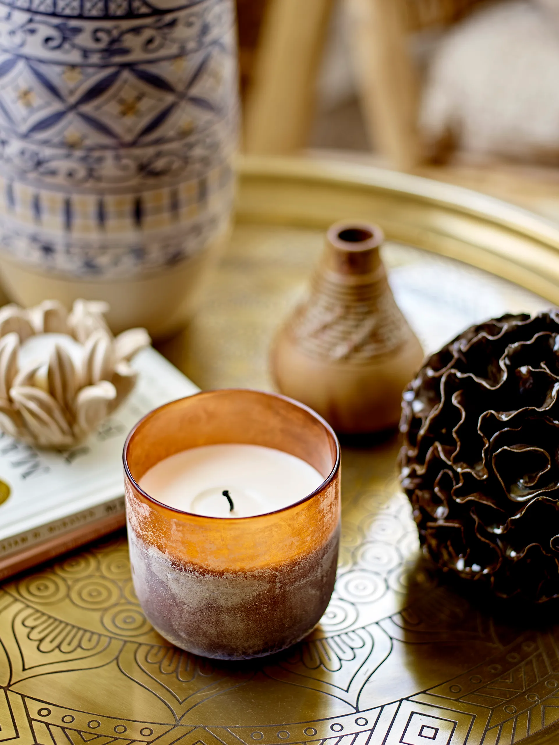 Delvan decoratie Ø13,5 cm, Bruin Bloomingville