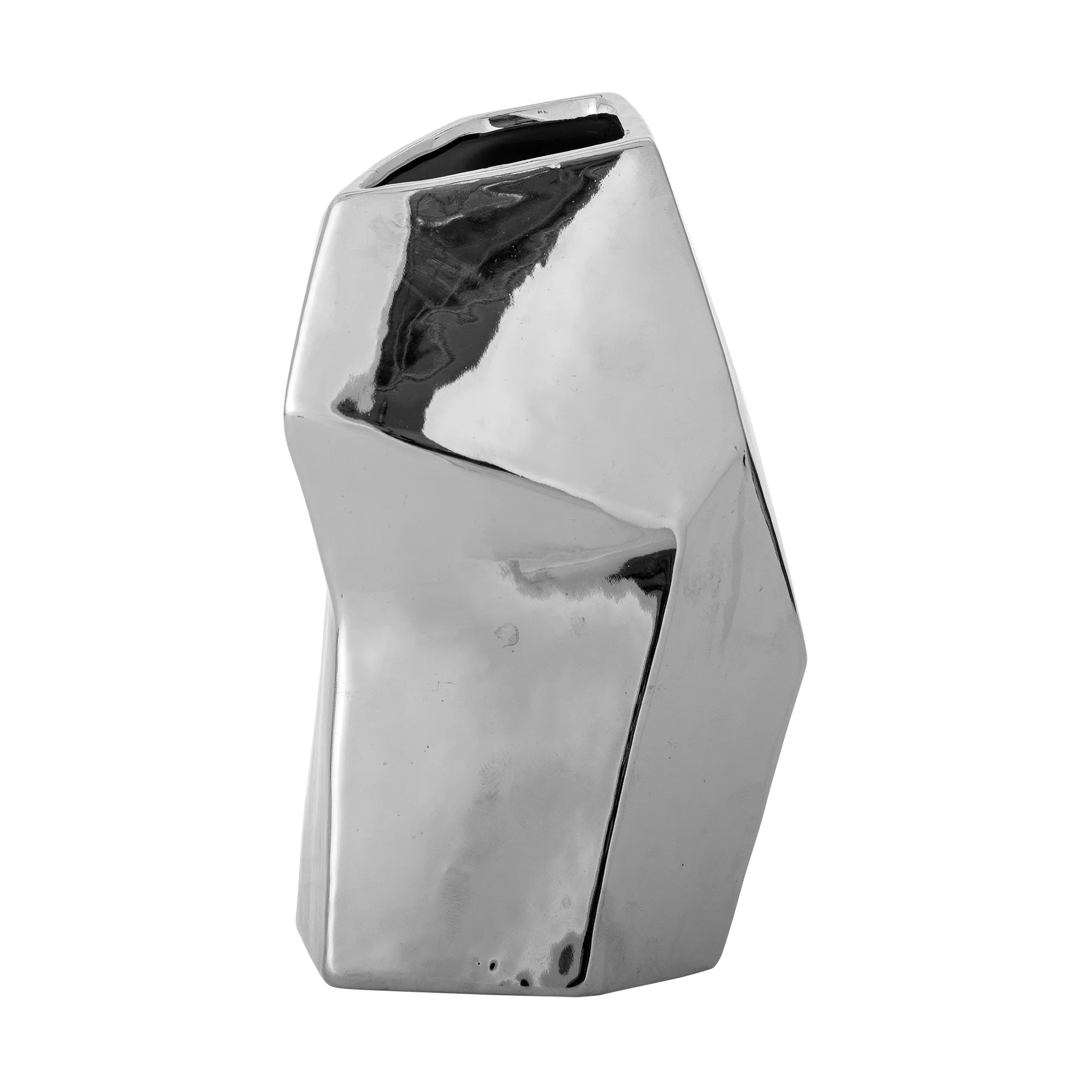 Dimona vaas, Zilver, 15x23 cm Bloomingville