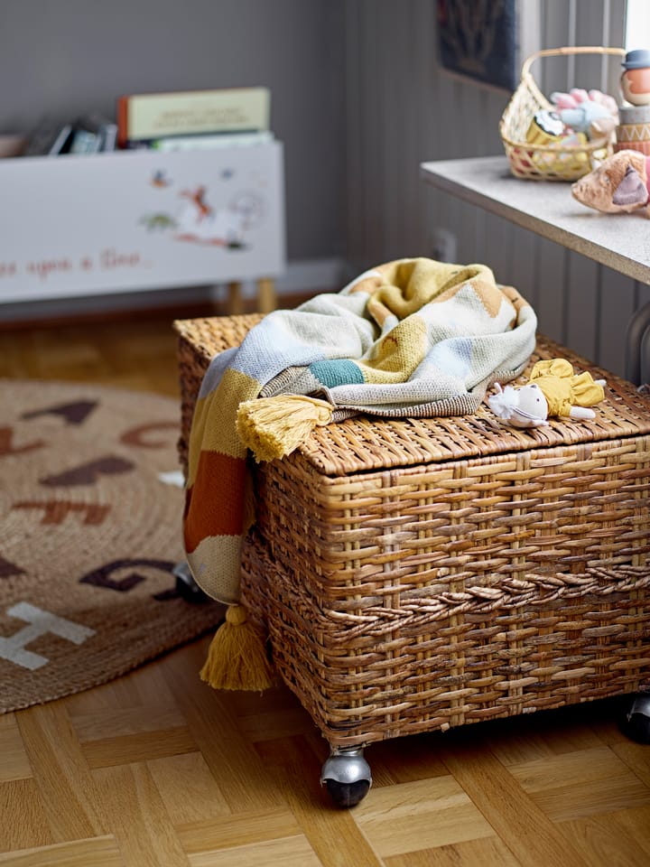 Dinne jute vloerkleed Ø130 cm, Alfabet Bloomingville