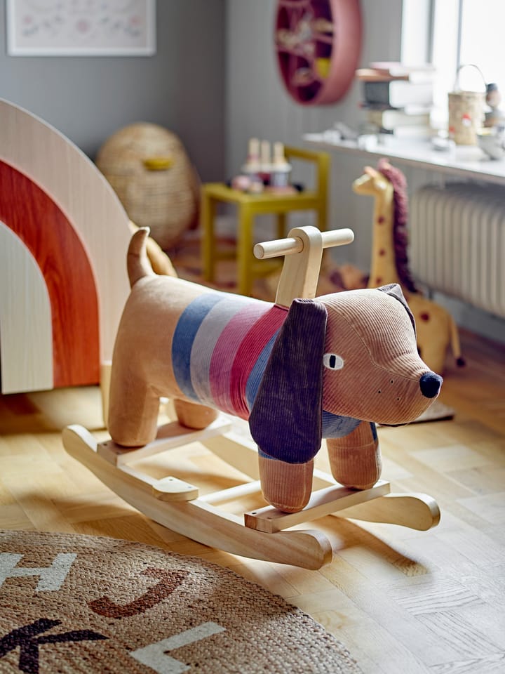 Dinne jute vloerkleed Ø130 cm, Alfabet Bloomingville