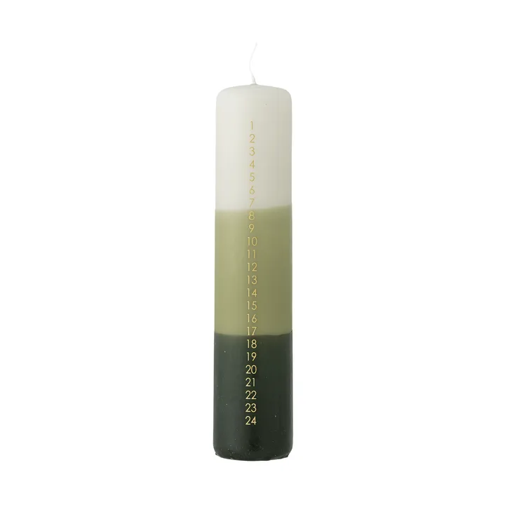 Dip Dye adventssljus - Groen, 25 cm - Bloomingville