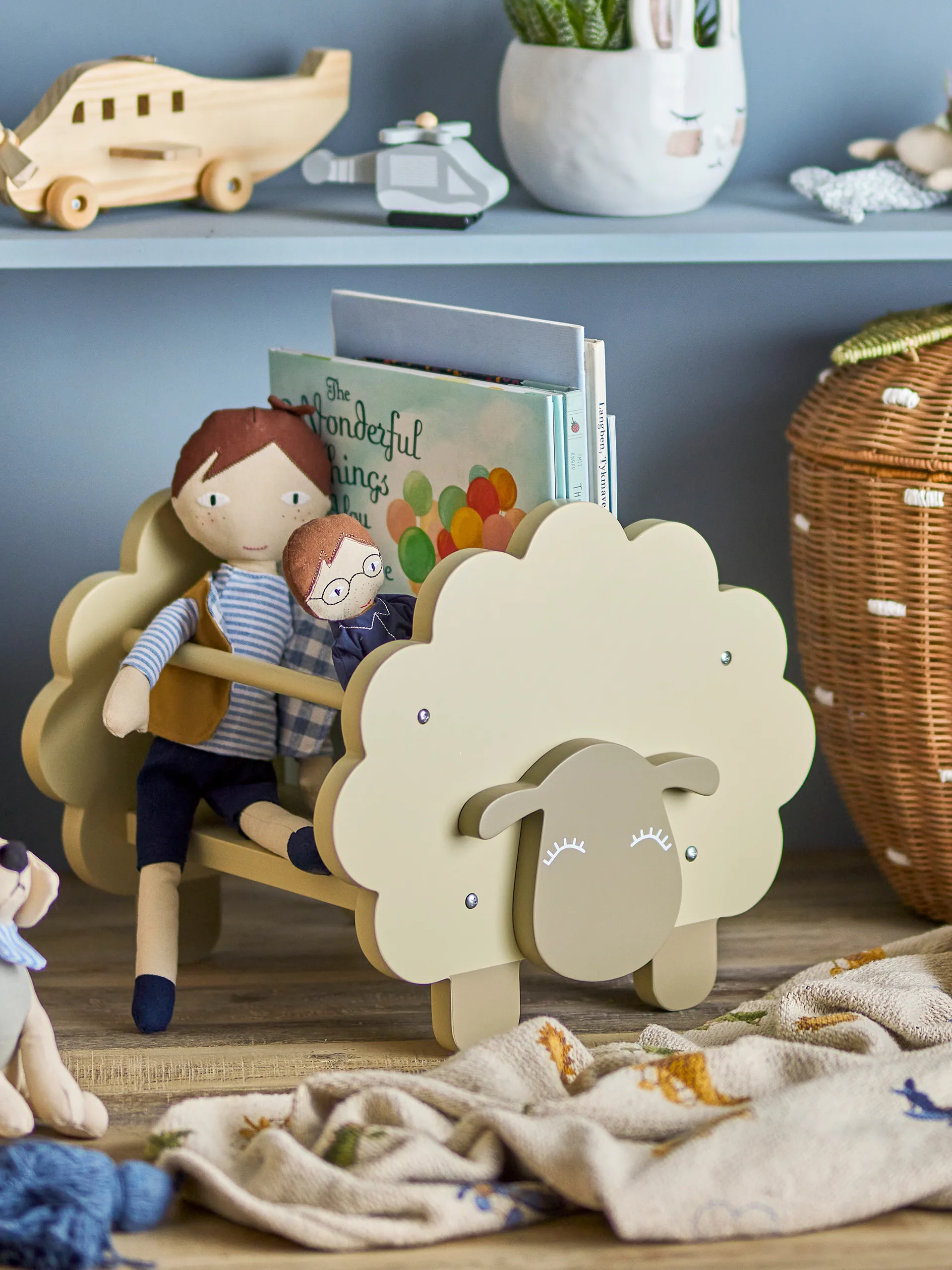 Dolly boekenkast, Grijs Bloomingville