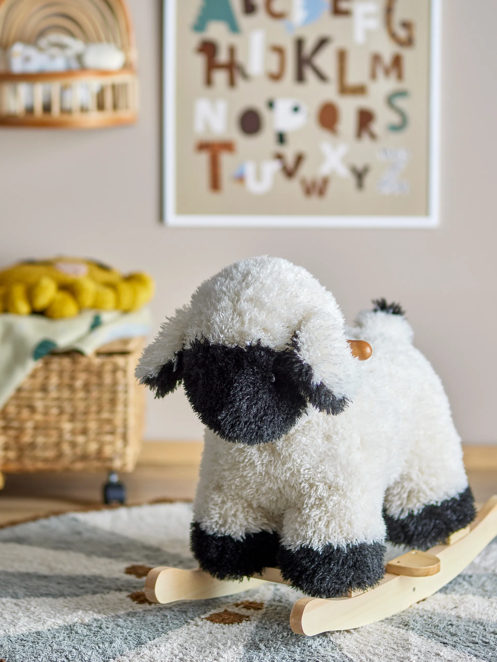 Dolly schommelpaard schaap, Wit Bloomingville