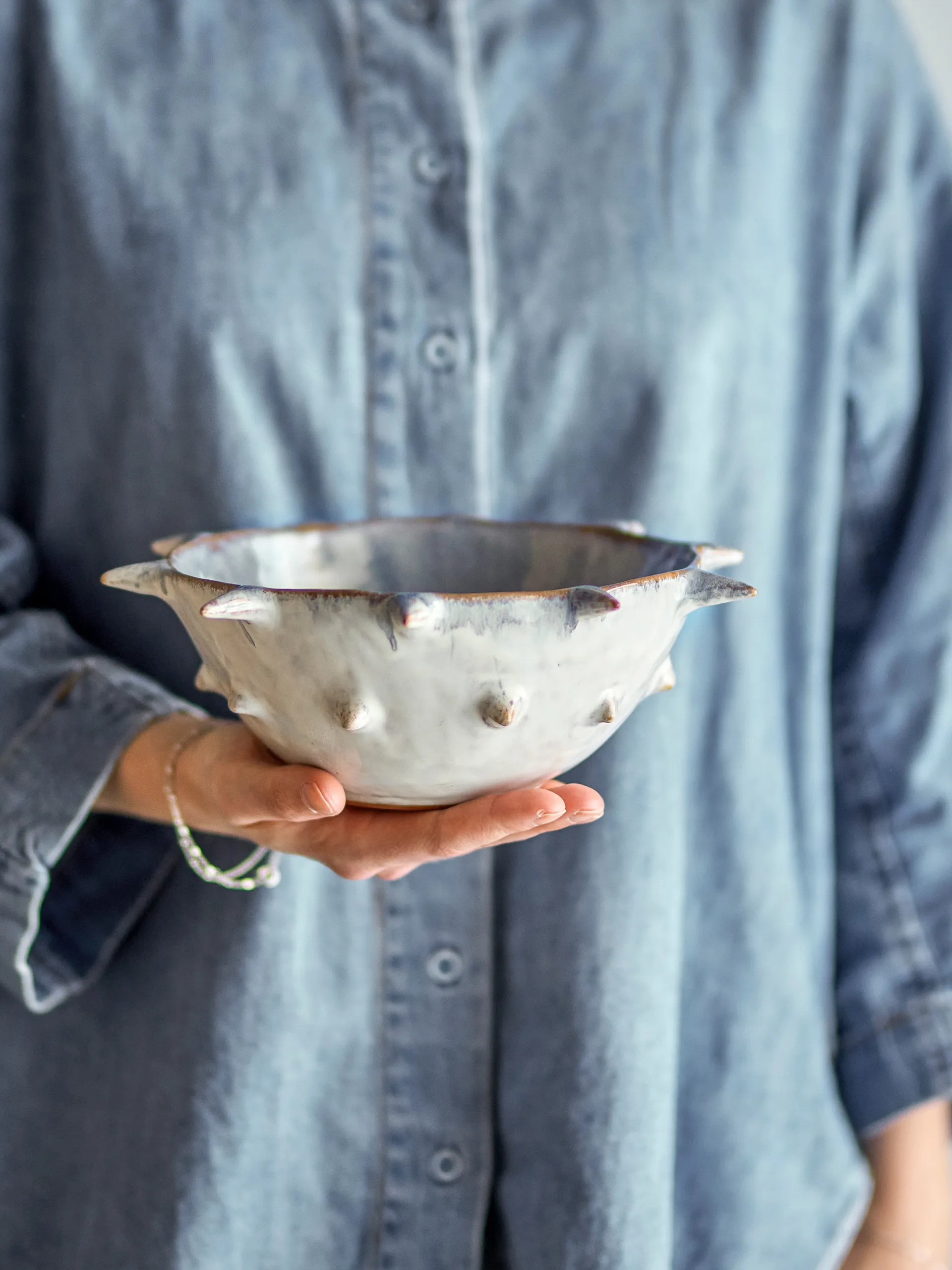 Edie schaal Ø22,5 cm, Blauw Bloomingville