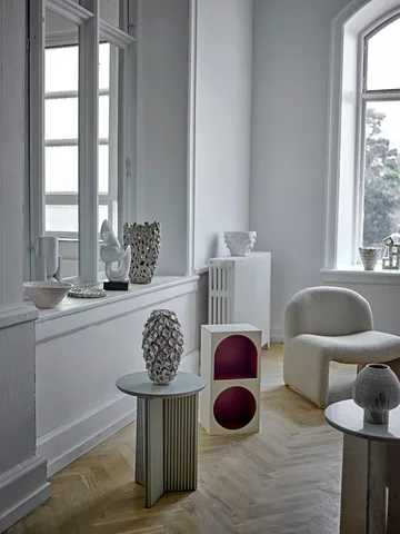 Edith bijzettafel Ø40 cm - Wit - Bloomingville