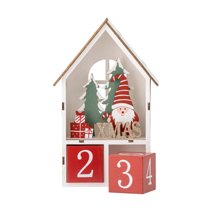 Edmund adventskalender met datum - Rood - Bloomingville