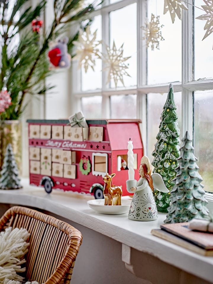 Edward adventskalender met verlichting bus, Rood Bloomingville
