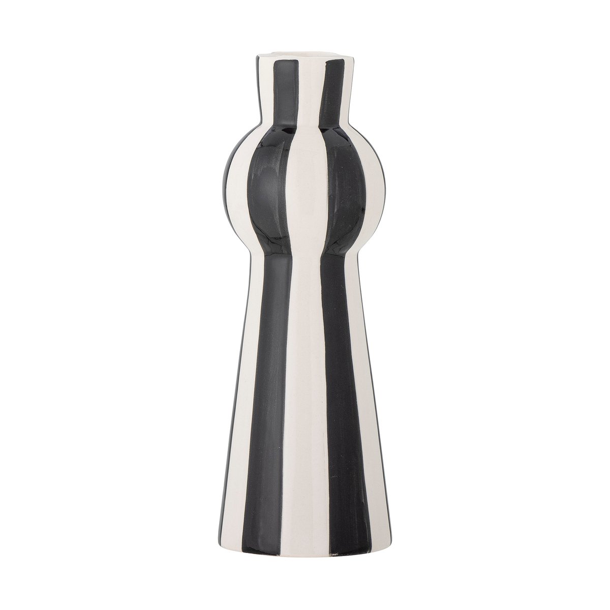 Bloomingville Eja kaarsenhouder 17 cm Zwart-wit