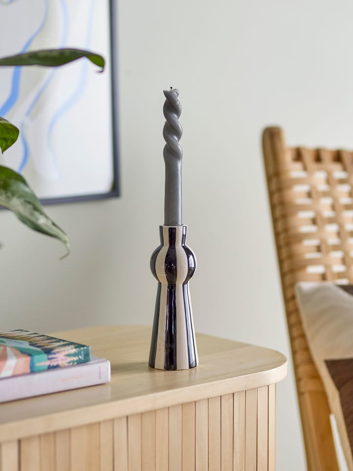 Eja kaarsenhouder 17 cm, Zwart-wit Bloomingville