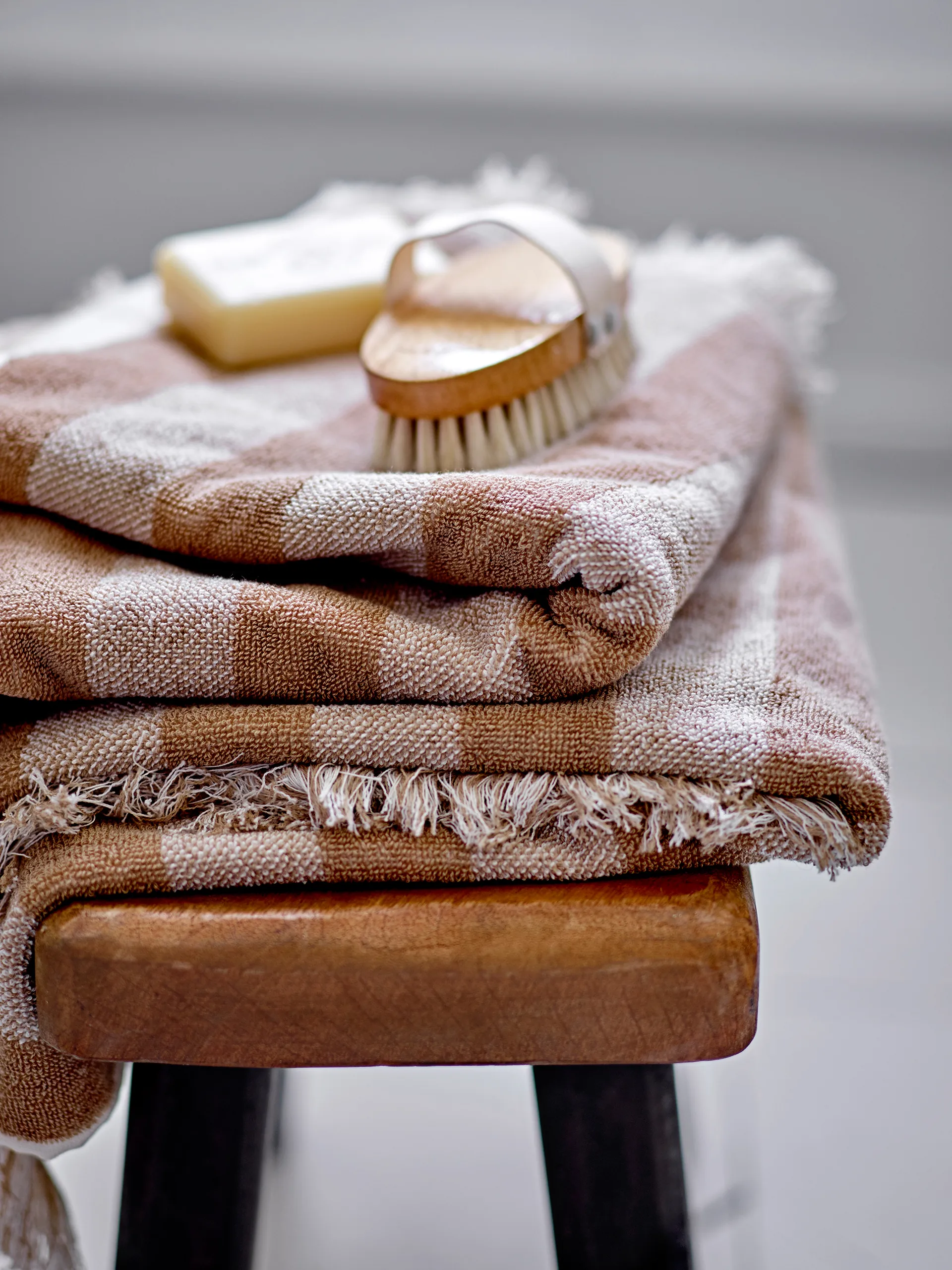 Elaia handdoek 50x100 cm, Bruin Bloomingville