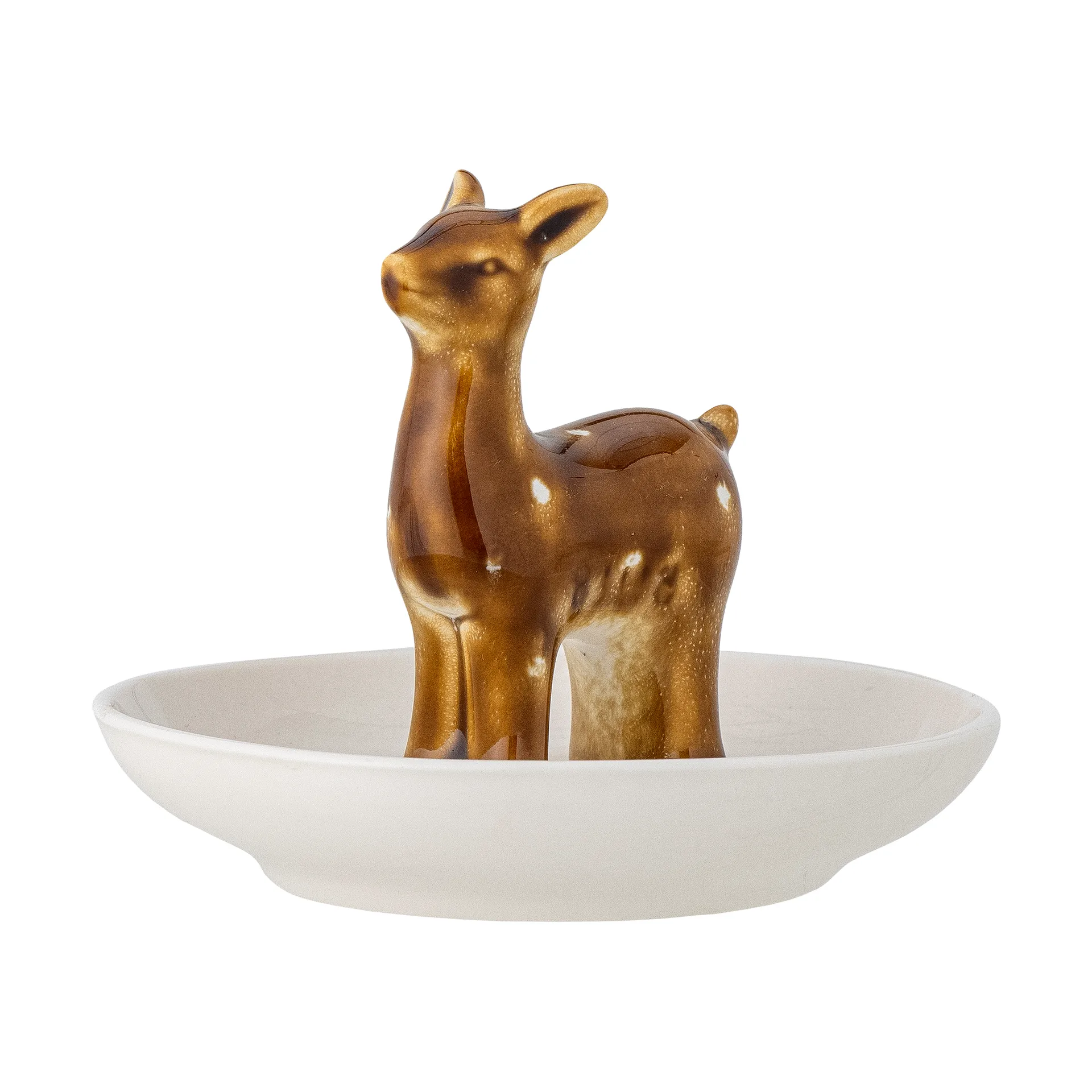 Eli schaaltje Ø11 cm, Wit-messing Bloomingville