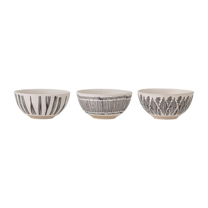 Eliana kom Ø11,5 cm 3-delig - Zwart - Bloomingville
