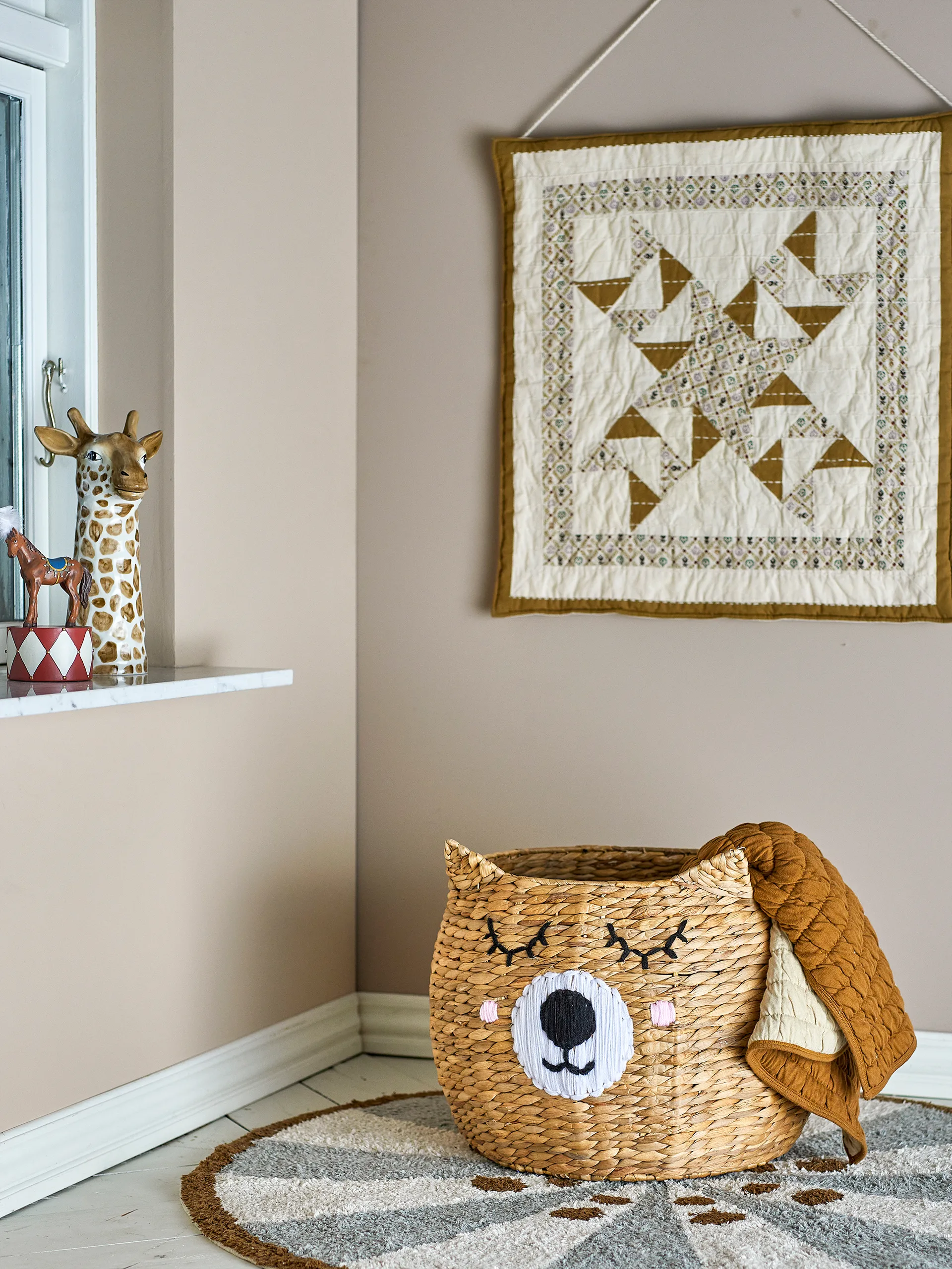 Eman opbergmand Ø50x40 cm, Natuur Bloomingville