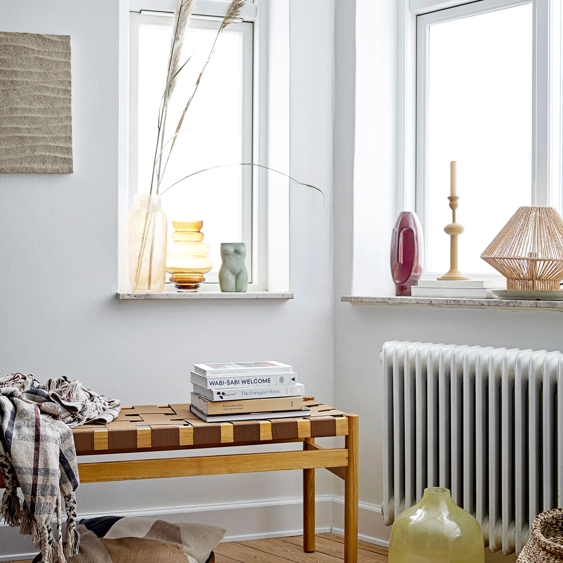 Emeli Deco vaas terracotta 16 cm, Groen Bloomingville