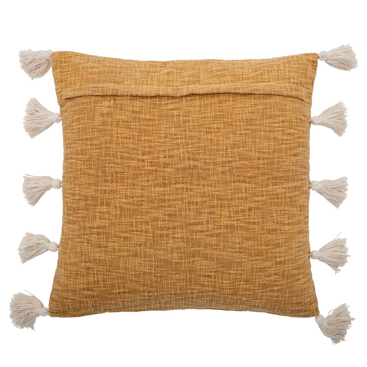 Emely kussen met kwastjes 55x55 cm, Geel Bloomingville