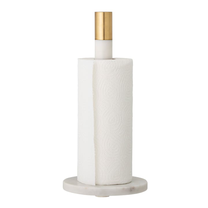 Emira keukenrolhouder marmer 32 cm, Wit Bloomingville