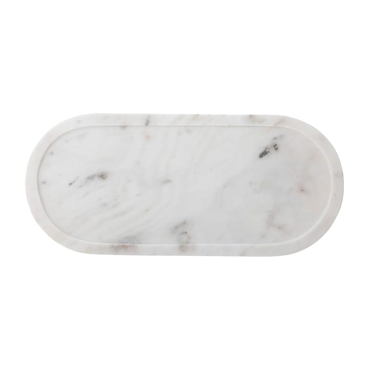 Emmaluna dienblad 20x45,5 cm - Wit marmer - Bloomingville