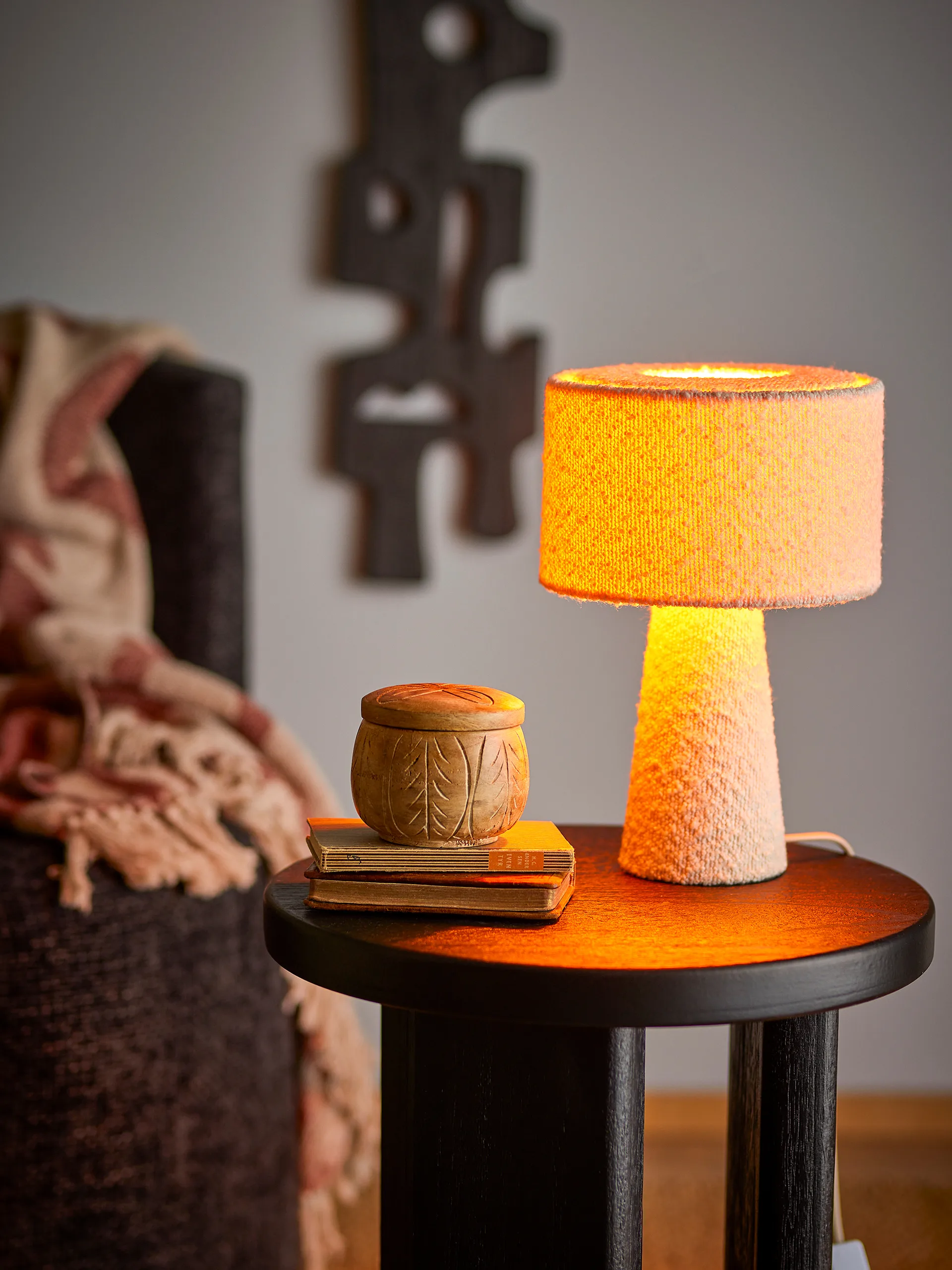 Emmie tafellamp Ø 20 cm, Wit Bloomingville