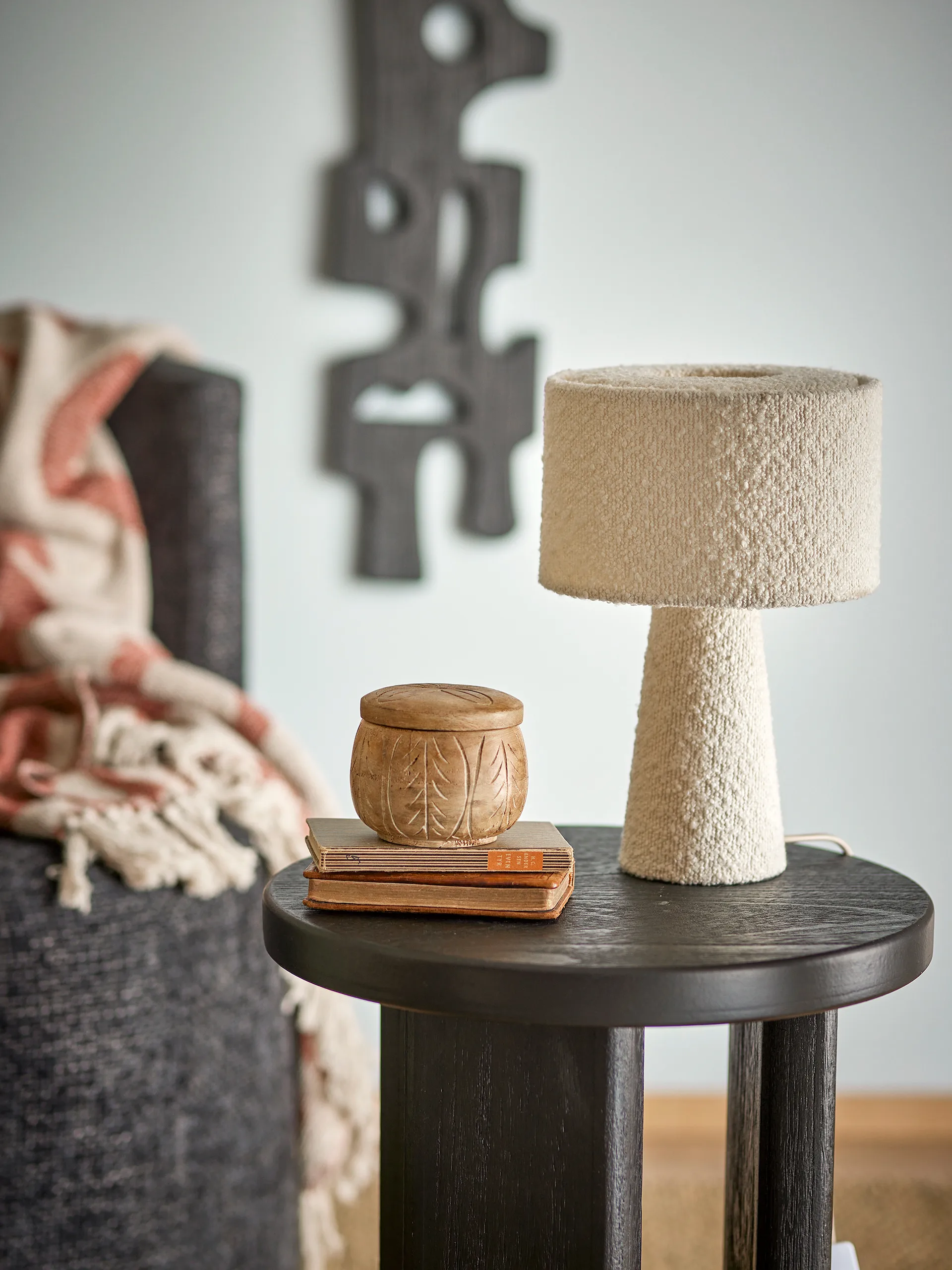 Emmie tafellamp Ø 20 cm, Wit Bloomingville