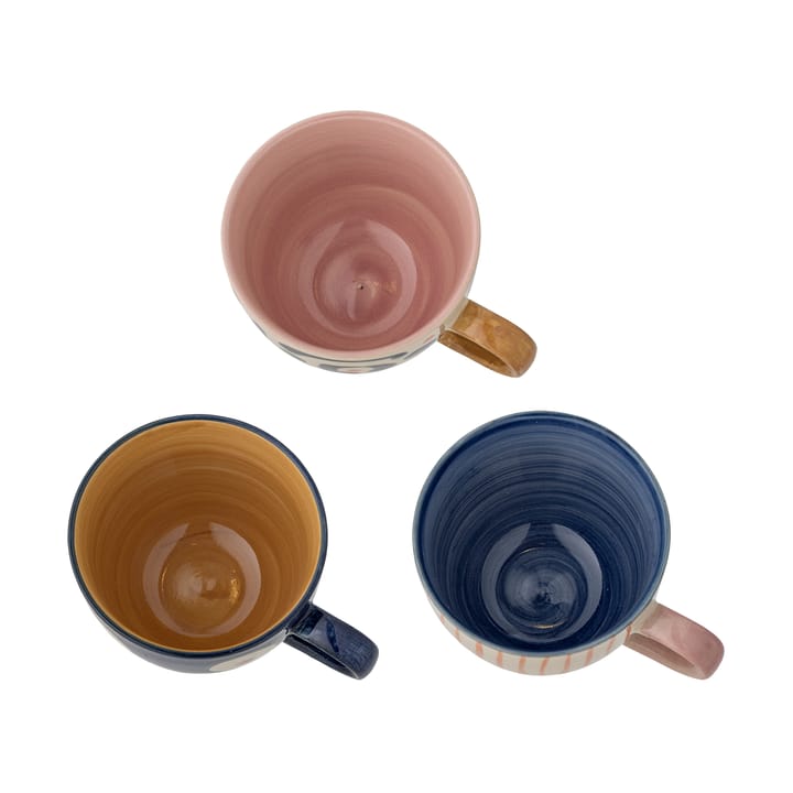 Eviaya kop 29 cl 3-delig, Blauw-multi Bloomingville