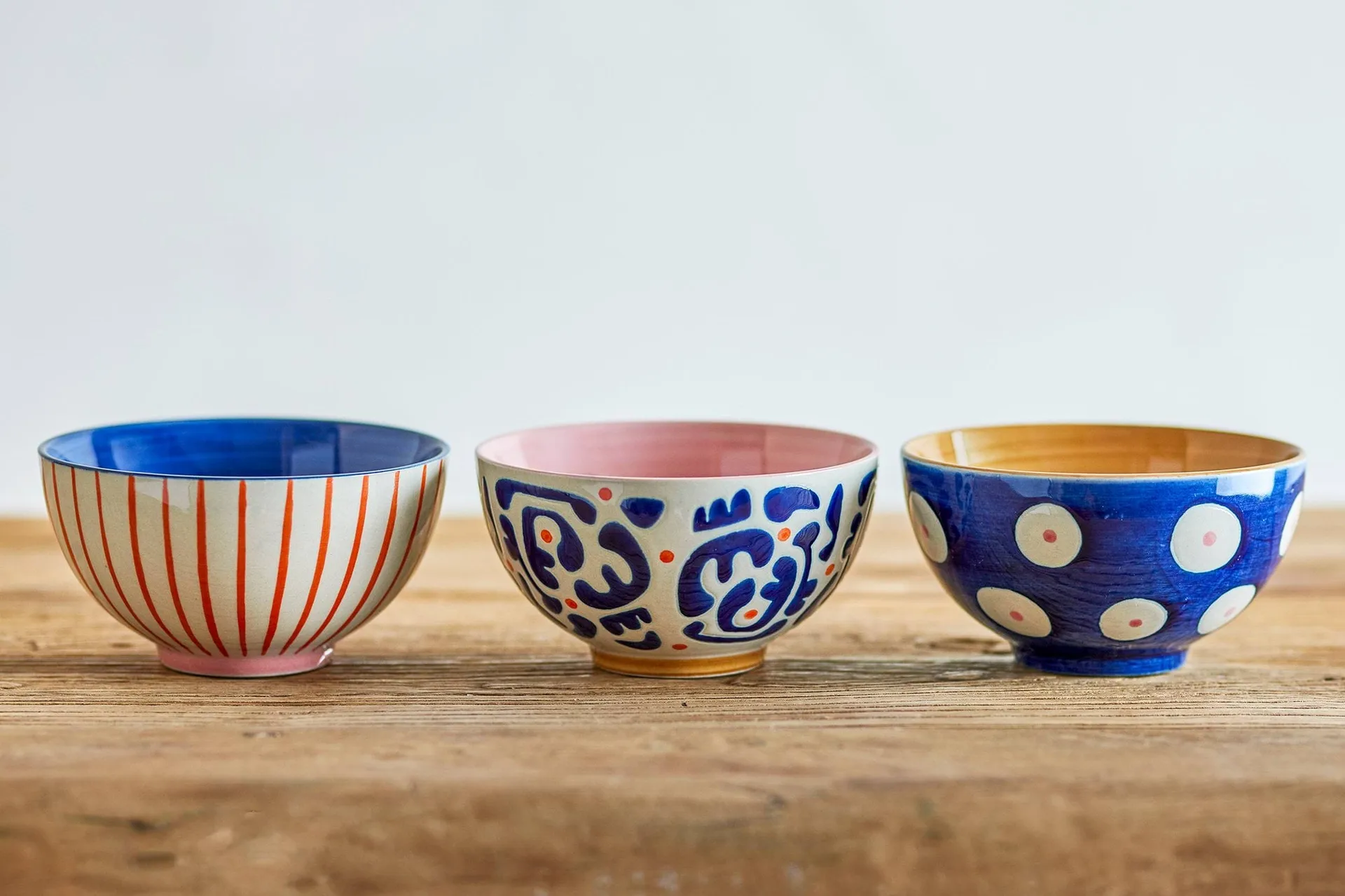 Eviaya schaal, Multi, 3-delig Bloomingville