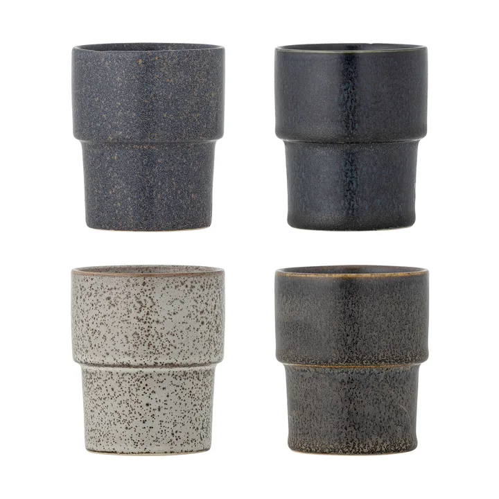 Ewan kop 4-pack - Bruin - Bloomingville