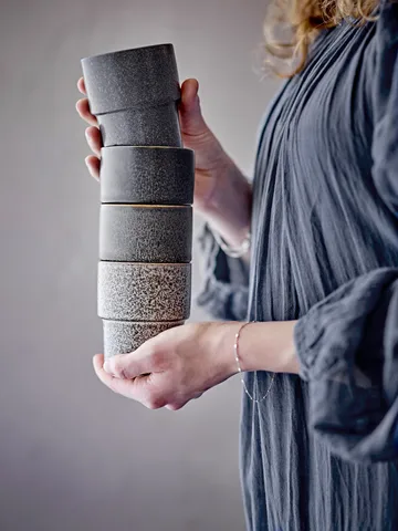 Ewan kop 4-pack - Bruin - Bloomingville