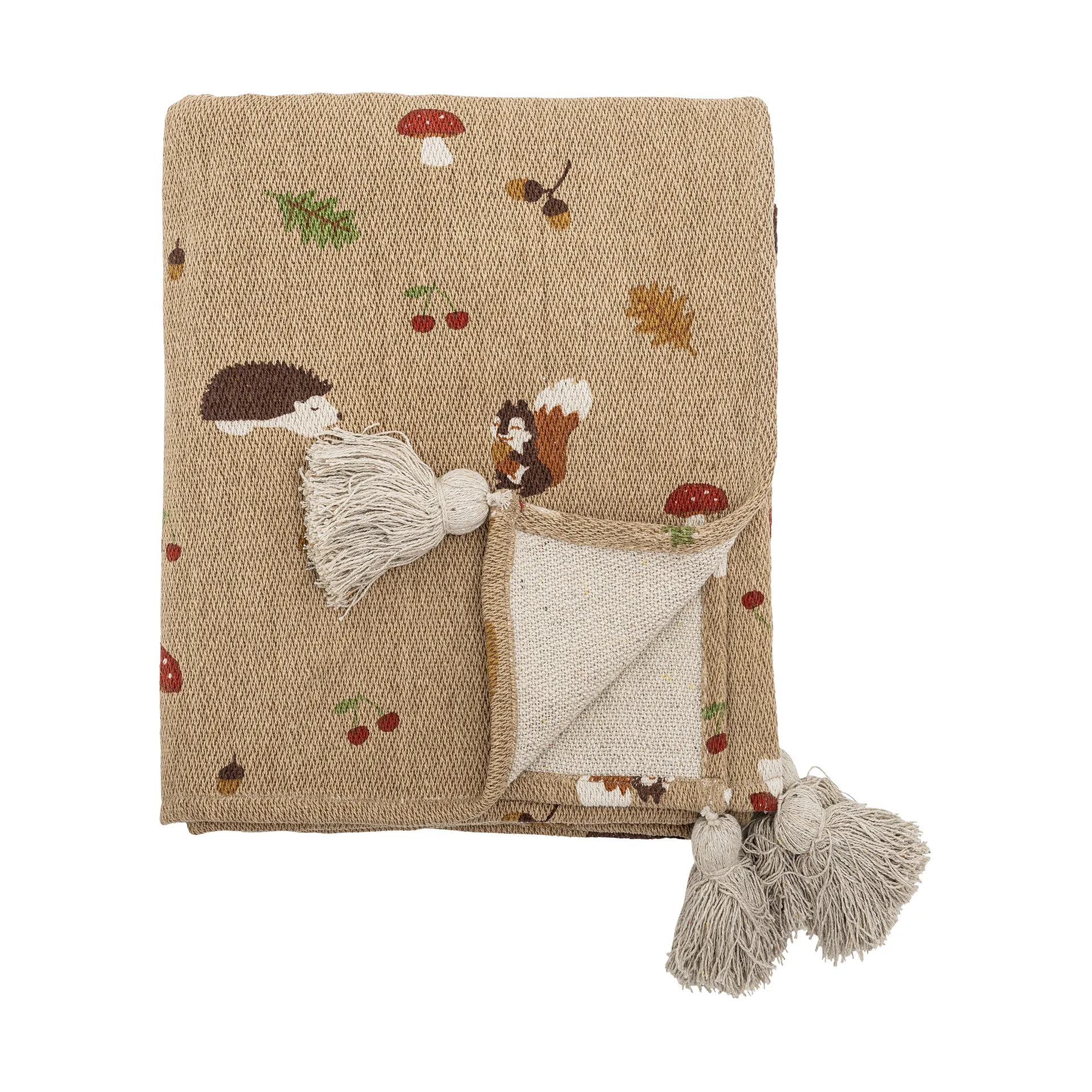 Fall plaid 130x160 cm, Bruin Bloomingville