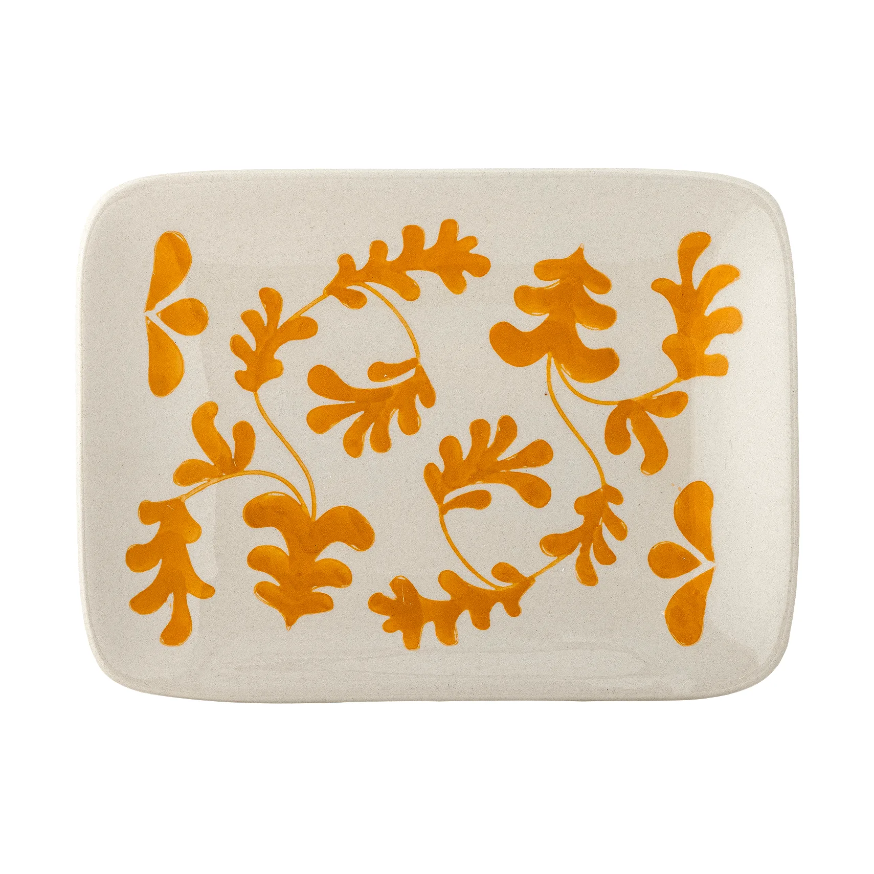 Fauni dessertbord, Geel, 15x11,5 cm Bloomingville