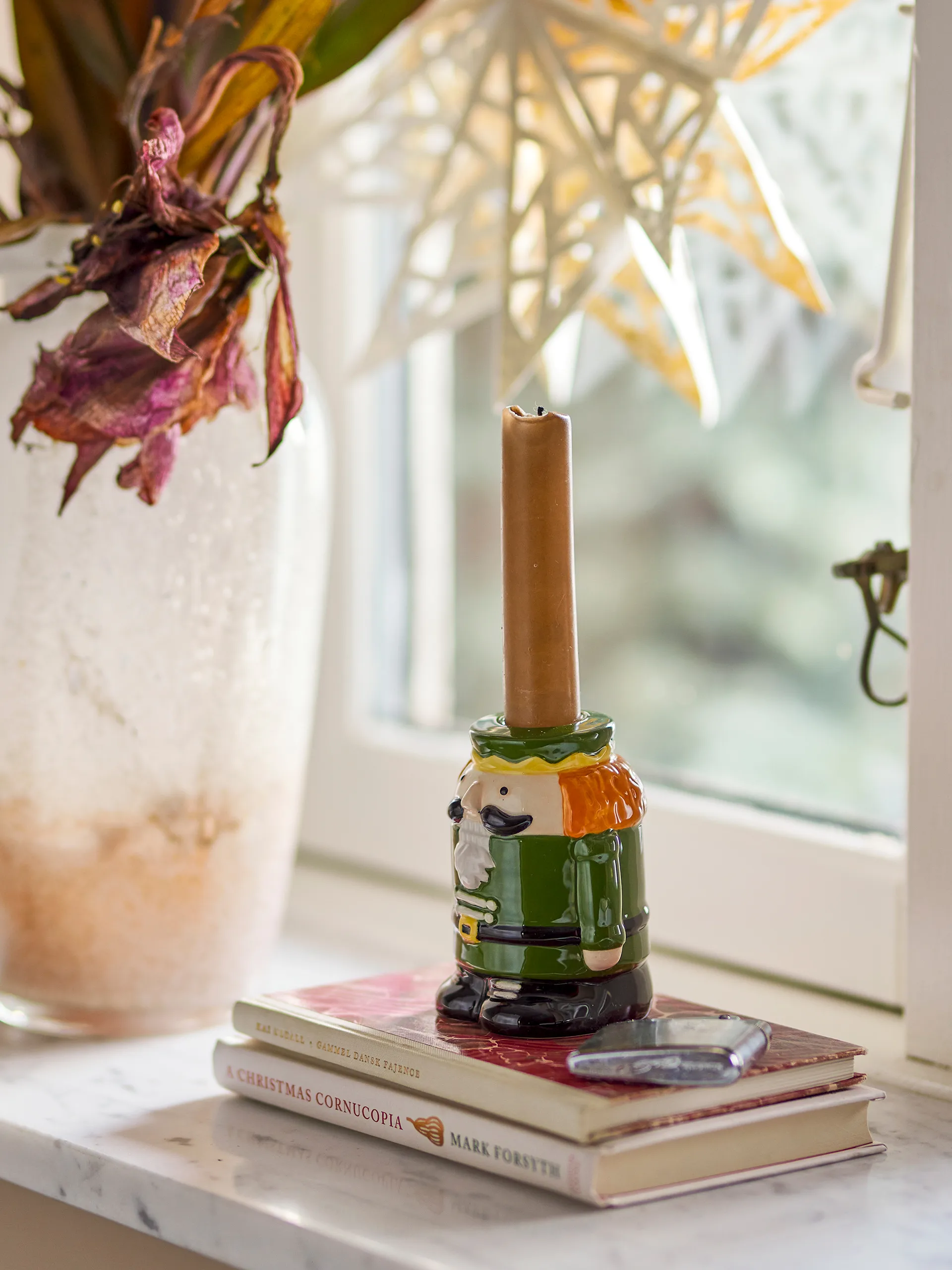 Feast kaarsenhouder 9 cm, Groen Bloomingville