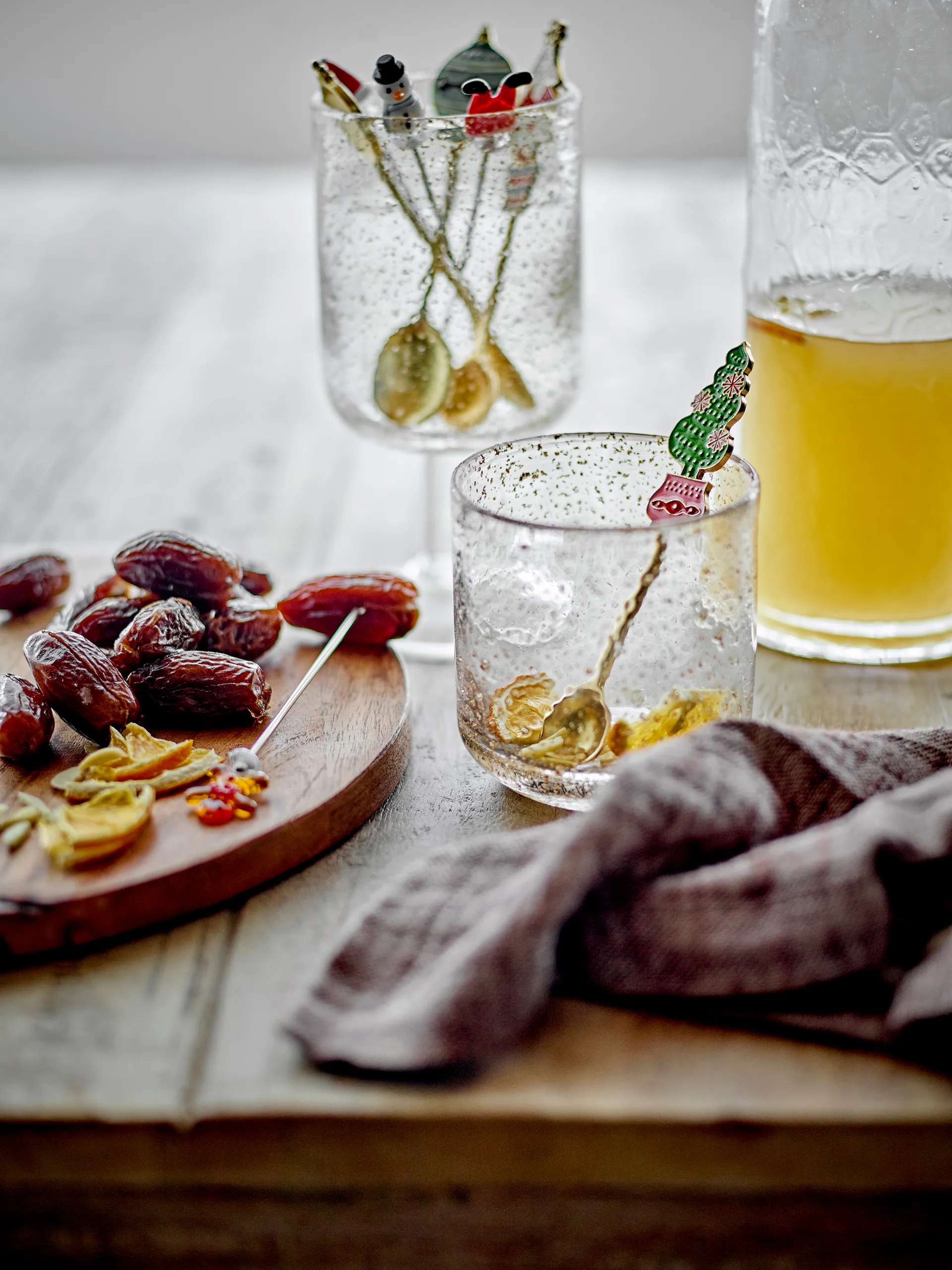 Feliz cocktail vork 4-delig, Wit-rood Bloomingville