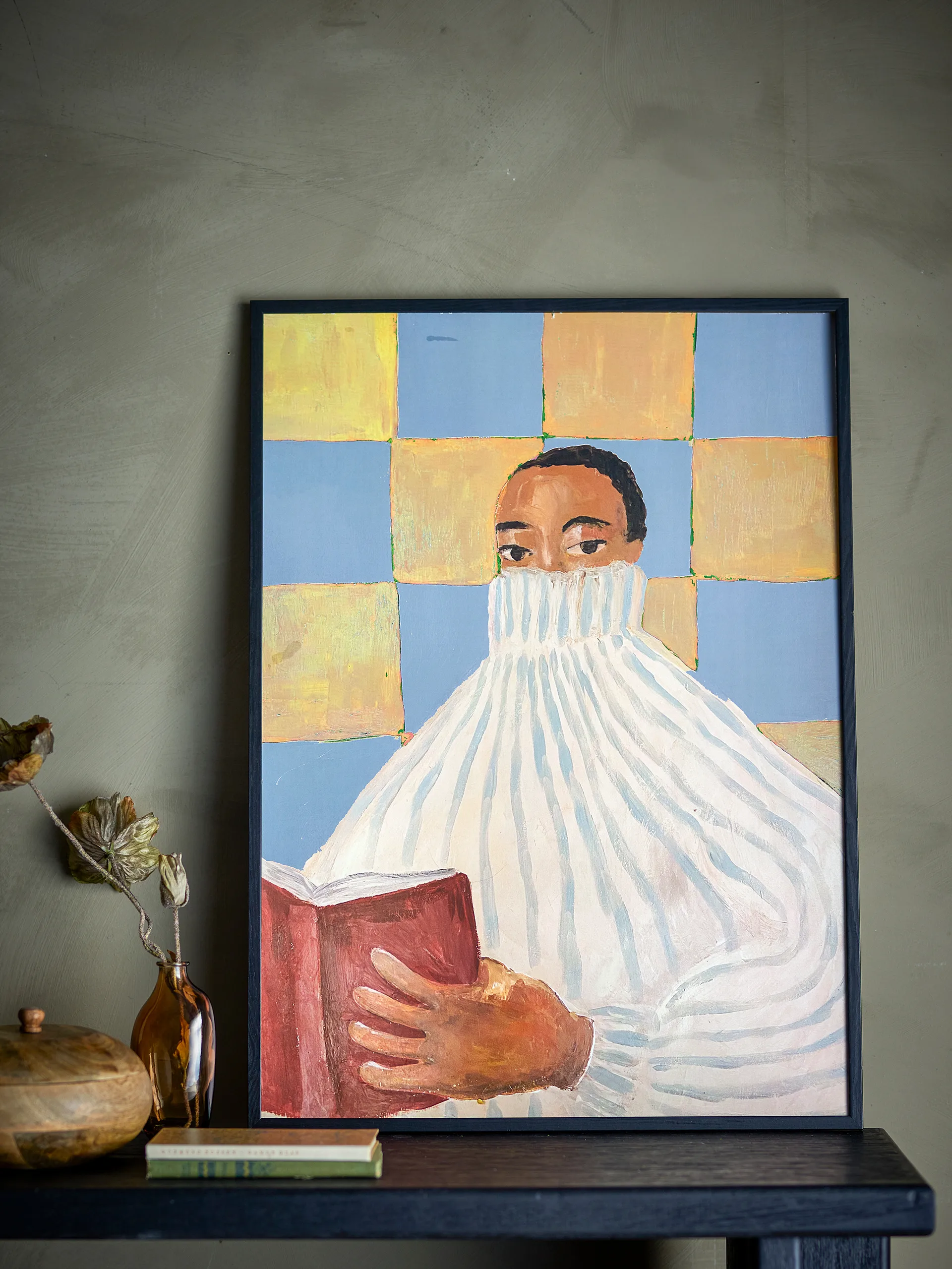 Filicia Ilustratie 52x72 cm, Zwart frame Bloomingville