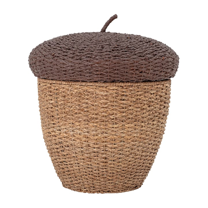 Finus opbergmand met deksel Ø43,5 cm - Bruin - Bloomingville