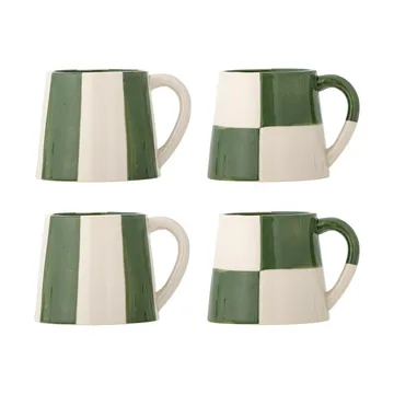 Floki mok - Green, 4-delig - Bloomingville