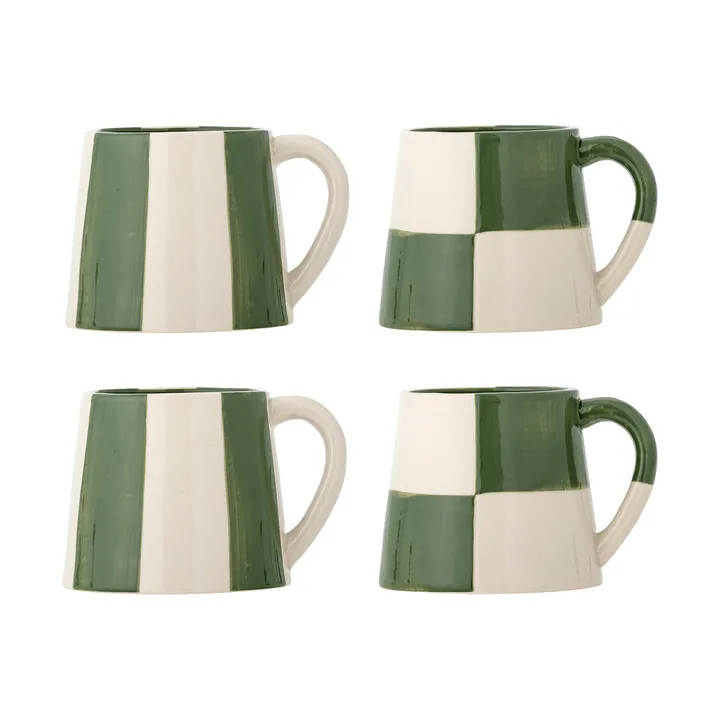 Floki mok - Green, 4-delig - Bloomingville