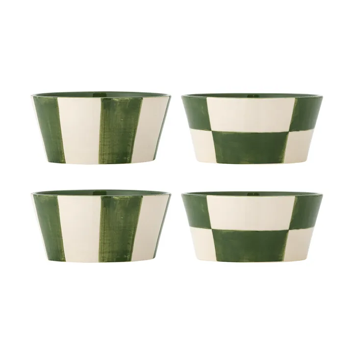 Floki schaal - Green, 4-delig - Bloomingville
