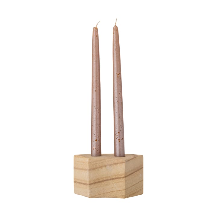 Florida kaarsenhouder 14,5x8x7,5 cm, Natural sandstone Bloomingville