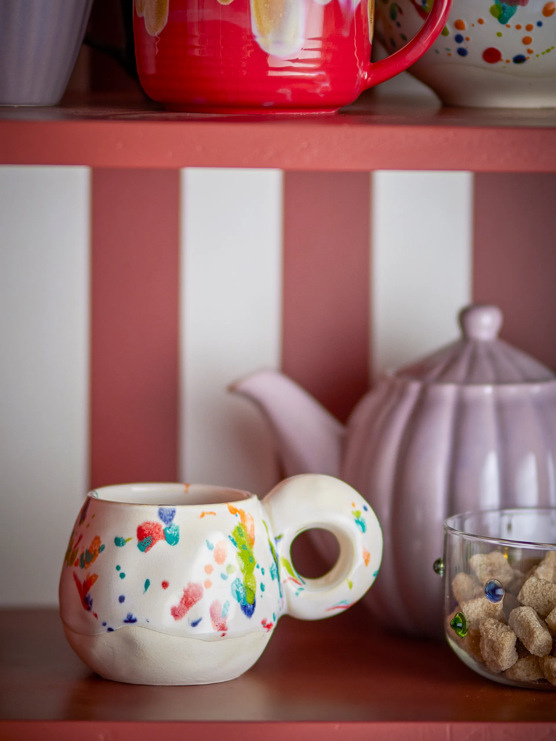 Freckles kop 4-pack, Rood Bloomingville