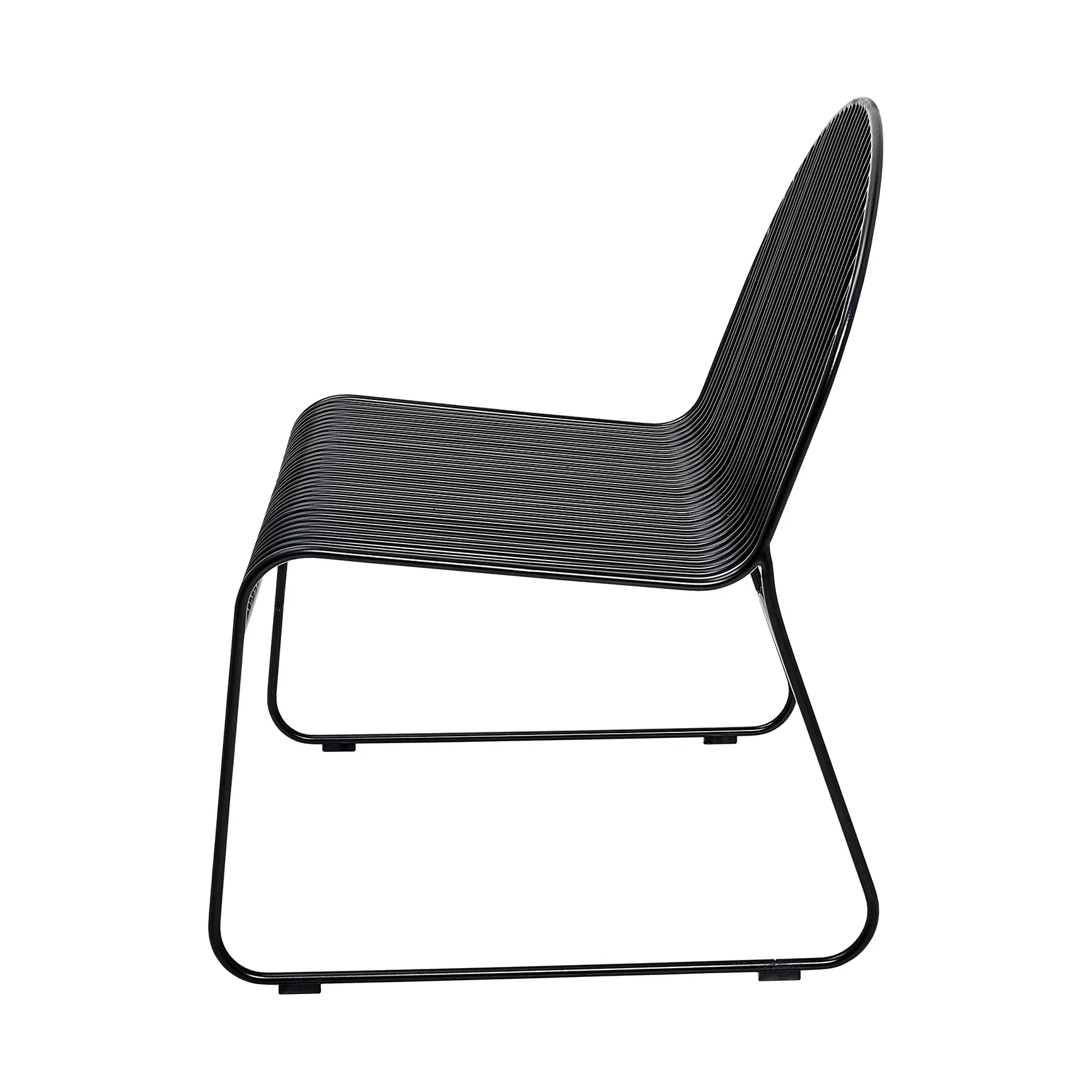 Friend loungestoel 2-pack Zwart Bloomingville