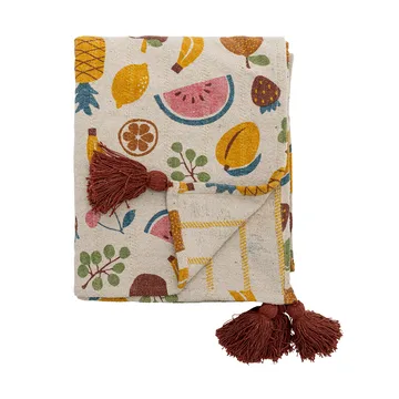 Fruitta katoenen deken 160x130 cm - Geel - Bloomingville