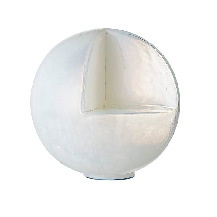 Glob glazen scupltuur 15 cm - Wit - Bloomingville