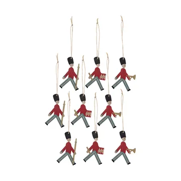 Guled kerstboomhanger hout 9-delig - Parade - Bloomingville