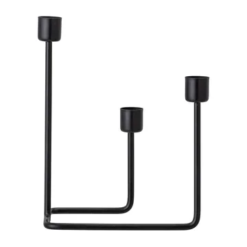 Hafi kandelaar 21 cm - Zwart - Bloomingville