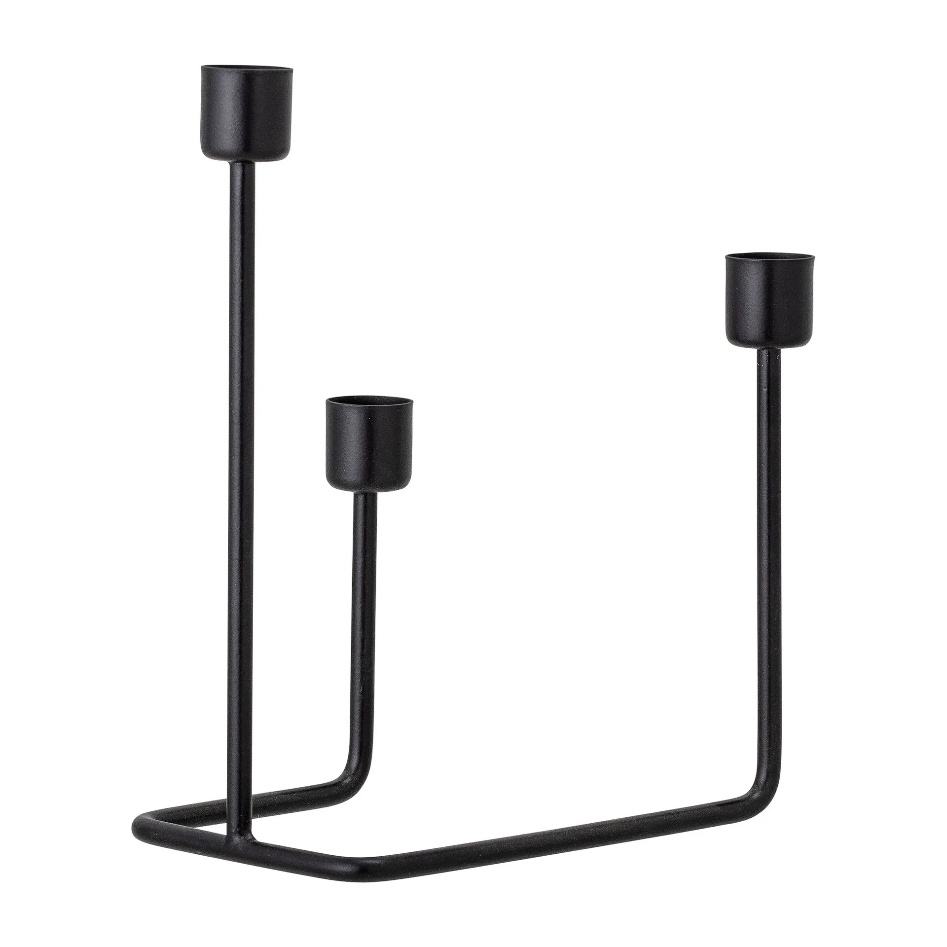 Hafi kandelaar 21 cm, Zwart Bloomingville