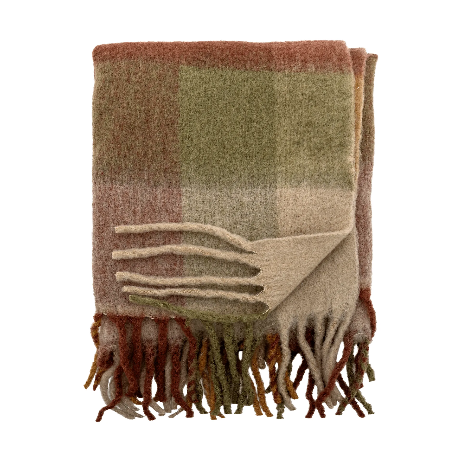 Hamisha plaid, Multi, geruit, 152x127 cm Bloomingville