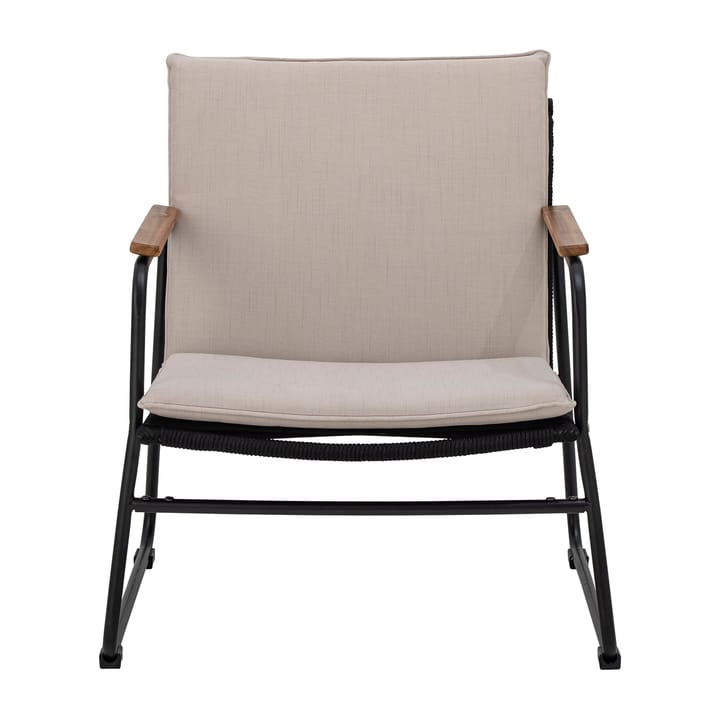 Hampton loungefauteuil 68x71x76 cm - Zwart-beige - Bloomingville