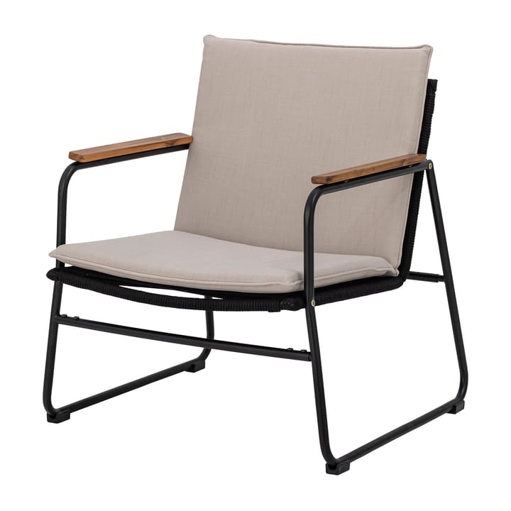 Hampton loungefauteuil 68x71x76 cm, Zwart-beige Bloomingville
